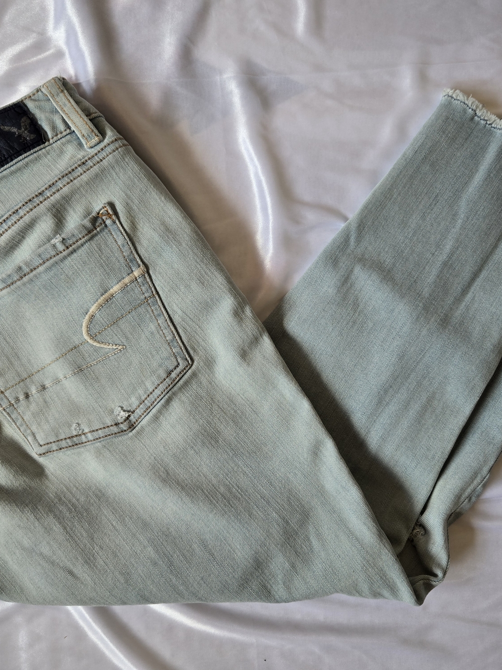 American Eagle Outfitters Light Mint Skinny Jeans